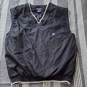 Golf Black Sleeveless Jacket